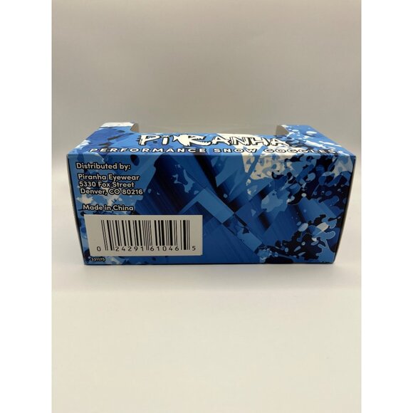 Piranha Performance Snow Goggles Anti-Fog Dual Lens Vented Frame Adjustable Stra - Picture 7 of 7